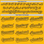 Custom Gold and Navy Authentic Baseball Jersey - Personalized Team Apparel Custom Gold Gold-Navy Authentic Baseball Jersey - Image 4