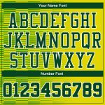 Custom Gold Green White Basketball Jersey Sublimation Round Neck Suit Custom Gold Green-White Round Neck Sublimation Basketball - Image 4