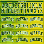 Custom Gold Green White Basketball Jersey Sublimation Round Neck Suit Custom Gold Green-White Round Neck Sublimation Basketball - Image 3