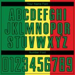 Senegalese Flag Soccer Jersey Custom Gold Kelly Green Red-Black Sublimation Uniform Custom Gold Kelly Green Red-Black Sublimation - Image 5
