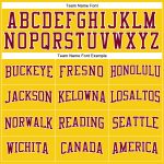 Custom Gold Maroon White Long Sleeve Performance Shirt for Men and Women Custom Gold Maroon-White Long Sleeve Performance - Image 4