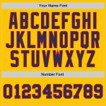 Custom Gold Navy Red Basketball Jersey - Authentic Throwback Style Custom Gold Navy-Red Authentic Throwback Basketball Jersey - Image 3