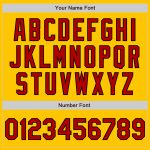 Authentic Custom Gold Red-Black Fade Fashion Baseball Jersey Custom Gold Red-Black Authentic Fade Fashion Baseball Jersey - Image 3