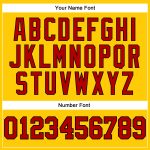 Custom Gold Red Black Basketball Jersey - Authentic Throwback Design Custom Gold Red-Black Authentic Throwback Basketball - Image 4