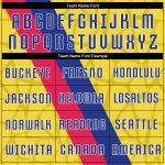 Custom Gold Red-Royal Soccer Jersey Uniform - Personalized Sublimation Design Custom Gold Red-Royal Sublimation Soccer Uniform - Image 4