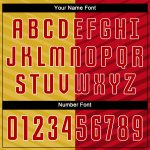 Custom Gold Red White Soccer Jersey Sublimation Style 7034 - Personalized Uniform for Teams Custom Gold Red-White Sublimation - Image 5