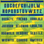 Custom Gold Royal Light Blue Soccer Jersey - Sublimation Away Uniform Custom Gold Royal-Light Blue Away Sublimation Soccer - Image 4