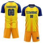 Custom Gold Royal Orange Soccer Jersey - Sublimation Uniform for Team Sports Custom Gold Royal-Orange Sublimation Soccer - Image 2