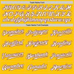 Custom Gold White Burgundy Authentic Fade Baseball Jersey for Fashion Fans Custom Gold White-Burgundy Authentic Fade Fashion - Image 4