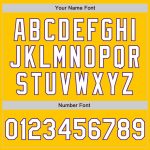 Custom Gold White Purple Authentic Baseball Jersey - Fade Fashion Design Custom Gold White-Purple Authentic Fade Fashion - Image 3