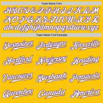 Custom Gold White Purple Authentic Baseball Jersey - Fade Fashion Design Custom Gold White-Purple Authentic Fade Fashion - Image 4