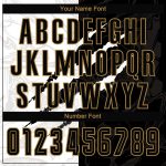 Custom Graffiti Soccer Jersey Black Old Gold Sublimation Uniform for Teams Custom Graffiti Pattern Black-Old Gold Sublimation - Image 5