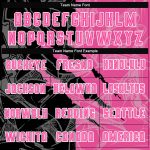 Custom Pink Black White Graffiti Pattern Soccer Jersey Sublimation Uniform Custom Graffiti Pattern Pink Black-White Sublimation - Image 4