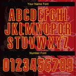 Red-Gold Custom Graffiti Soccer Jersey Sublimation Uniform for Team Sports Custom Graffiti Pattern Red-Gold Sublimation Soccer - Image 5