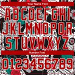 Custom Graffiti Skull 3D Long Sleeve Performance T-Shirt - White Red Fashion Shirt Custom Graffiti Pattern White-Red Skull - Image 4