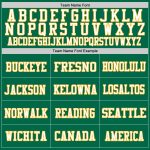 Custom Football Jersey in Grass Green with Gold and White Mesh Authentic Design Custom Grass Green Gold-White Mesh Authentic - Image 3
