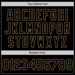 Custom Gray Black Old Gold Fade Baseball Jersey - Authentic Fashion Design Custom Gray Black-Old Gold Authentic Fade Fashion - Image 3