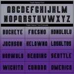 Custom Gray Black Purple Soccer Jersey Long Sleeve Fade Fashion Uniform Custom Gray Black-Purple Sublimation Long Sleeve - Image 4