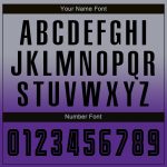 Custom Gray Black Purple Soccer Jersey Long Sleeve Fade Fashion Uniform Custom Gray Black-Purple Sublimation Long Sleeve - Image 5