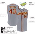 Custom Gray Crimson Gold Sleeveless Baseball Jersey - Authentic Sports Apparel Custom Gray Crimson-Gold Authentic Sleeveless - Image 2