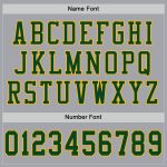 Custom Gray Green Gold Mesh Football Jersey - Authentic Sports Apparel Custom Gray Green-Gold Mesh Authentic Football Jersey - Image 4