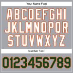 Custom Gray Green Orange Sleeveless Baseball Jersey - Authentic Sportswear Custom Gray Green-Orange Authentic Sleeveless - Image 4