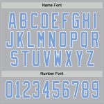 Custom Light Blue White Gray Hockey Jersey - Personalized Team Apparel Custom Gray Light Blue-White Hockey Jersey - Image 4