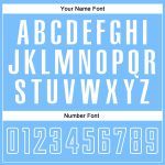 Custom Sublimation Soccer Jersey - Gray Light Blue White Split Fashion Uniform Custom Gray Light Blue-White Sublimation Split - Image 5