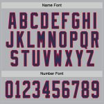 Custom Navy and Red Hockey Jersey - Personalized Gray Sports Apparel Custom Gray Navy-Red Hockey Jersey - Image 4