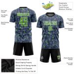 Custom Gray Neon Green Black Sublimation Soccer Jersey Uniform for Team Sports Custom Gray Neon Green-Black Sublimation Soccer - Image 3