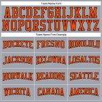 Custom Performance Long Sleeve T-Shirt - Gray, Orange & Black Design Custom Gray Orange-Black Long Sleeve Performance T-Shirt - Image 4