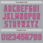 Custom Baseball Jersey Gray Pink Kelly Green Authentic Style 6861 Custom Gray Pink-Kelly Green Authentic Baseball Jersey - Image 5