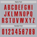 Performance Golf Polo Shirt in Custom Gray and Red Colors Custom Gray Red Performance Golf Polo Shirt - Image 5