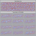 Custom Gray Red White-Light Blue Baseball Jersey - Authentic Sports Apparel Custom Gray Red White-Light Blue Authentic Baseball - Image 4
