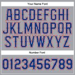 Gray Royal-Red Custom Sleeveless Baseball Jersey - Authentic Sports Apparel Custom Gray Royal-Red Authentic Sleeveless Baseball - Image 4