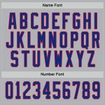 Custom Gray Red Hockey Jersey - Personalized Team Apparel, Sports Gear Custom Gray Royal-Red Hockey Jersey - Image 4