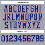 Custom Gray Royal-Red Performance T-Shirt for Men, Long Sleeve Style 6783 Custom Gray Royal-Red Long Sleeve Performance T-Shirt - Image 5