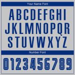 Custom Gray Royal Sublimation Soccer Jersey - Fade Fashion Uniform for Teams Custom Gray Royal Sublimation Fade Fashion Soccer - Image 5