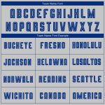 Custom Gray Royal Sublimation Soccer Jersey - Fade Fashion Uniform for Teams Custom Gray Royal Sublimation Fade Fashion Soccer - Image 4