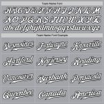 Authentic Fade Fashion Baseball Jersey in Custom Gray White Orange Black Custom Gray White Orange-Black Authentic Fade Fashion - Image 4