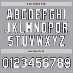 Authentic Fade Fashion Baseball Jersey in Custom Gray White Orange Black Custom Gray White Orange-Black Authentic Fade Fashion - Image 3