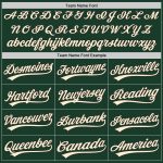 Custom Green City Cream Black Authentic Baseball Jersey for Men Custom Green City Cream-Black Authentic Baseball Jersey - Image 4