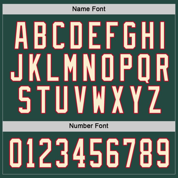 Custom Green Cream Red Hockey Jersey for Men and Women - Personalized Sports Apparel Custom Green Cream-Red Hockey Jersey - Image 4