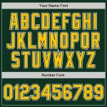 Custom Green & Gold Fade Baseball Jersey - Authentic Fashion Style Custom Green Gold-White Authentic Fade Fashion Baseball - Image 3