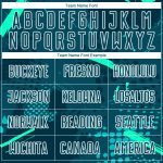 Custom Green Teal Sublimation Soccer Jersey Uniform for Team Sports Custom Green Green-Teal Sublimation Soccer Uniform Jersey - Image 4