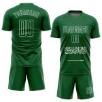 Custom Green White Saudi Arabian Flag Soccer Jersey Sublimation Uniform Custom Green Green-White Sublimation Saudi Arabian - Image 2