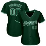 Custom Green Kelly Green White Baseball Jersey - Authentic Design for Fans Custom Green Kelly Green-White Authentic Baseball - Image 2