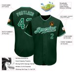 Custom Green Kelly Green White Baseball Jersey - Authentic Design for Fans Custom Green Kelly Green-White Authentic Baseball - Image 3