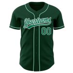 Custom Authentic Baseball Jersey Green Kelly Green and White Style 2148 Custom Green Kelly Green-White Authentic Baseball - Image 2