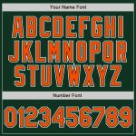 Custom Green Orange White Authentic Fade Fashion Baseball Jersey for Men Custom Green Orange-White Authentic Fade Fashion - Image 3